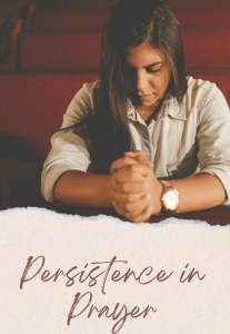 Praying woman inside church