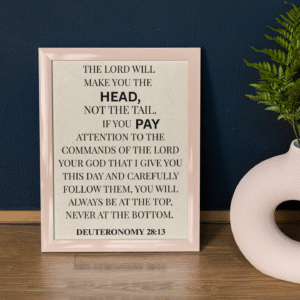 Deuteronomy 28:13 Scripture Wall Art (Printable Download)